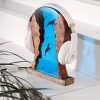 Headphone Stand, Night light, Epoxy Lamp, Resin Lamp, Resin Night Light, Epoxy Resin Lamp, Table Lamp, Custom Night Light