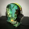 Resin Epoxy- Headphone Stand LED RGB-Night light, Epoxy Lamp-Gift for Gamer-Epoxy Resin Wood Rustic Table Lamp