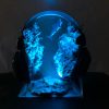 Resin Epoxy- Headphone Stand LED RGB-Night light, Epoxy Lamp-Gift for Gamer-Epoxy Resin Wood Rustic Table Lamp