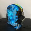 Resin Epoxy- Headphone Stand LED RGB-Night light, Epoxy Lamp-Gift for Gamer-Epoxy Resin Wood Rustic Table Lamp