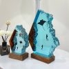 Manta Rays and Couple Diver Epoxy Resin Lamp