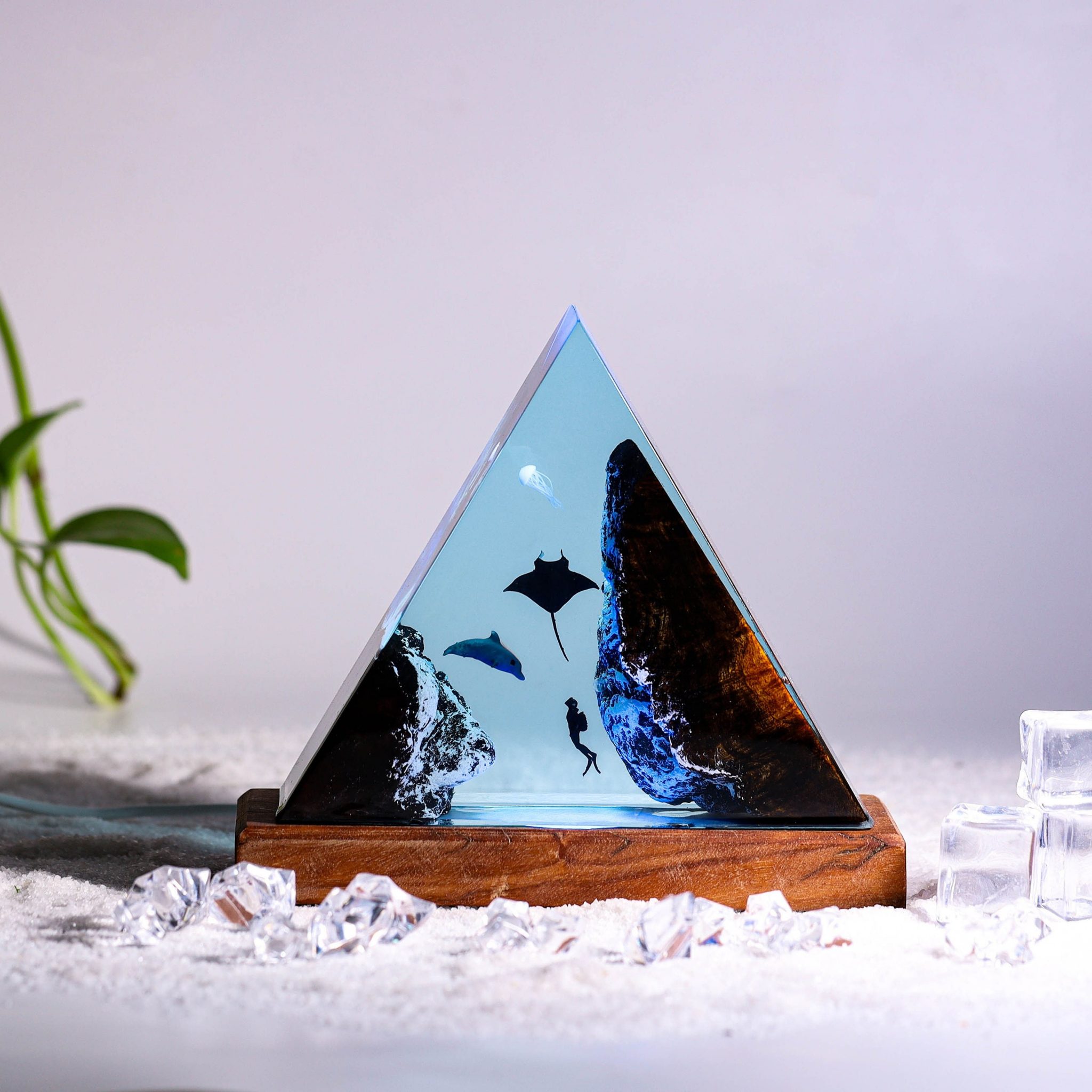 Marine and Diver Epoxy Resin Lamp Resin Lamps Store