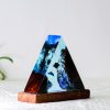 Deep Ocean Night light, Epoxy Resin Wood lamp, Scuba diving lamp, Free diving, Dolphin Table lamp, Table Night lights,  Decoration