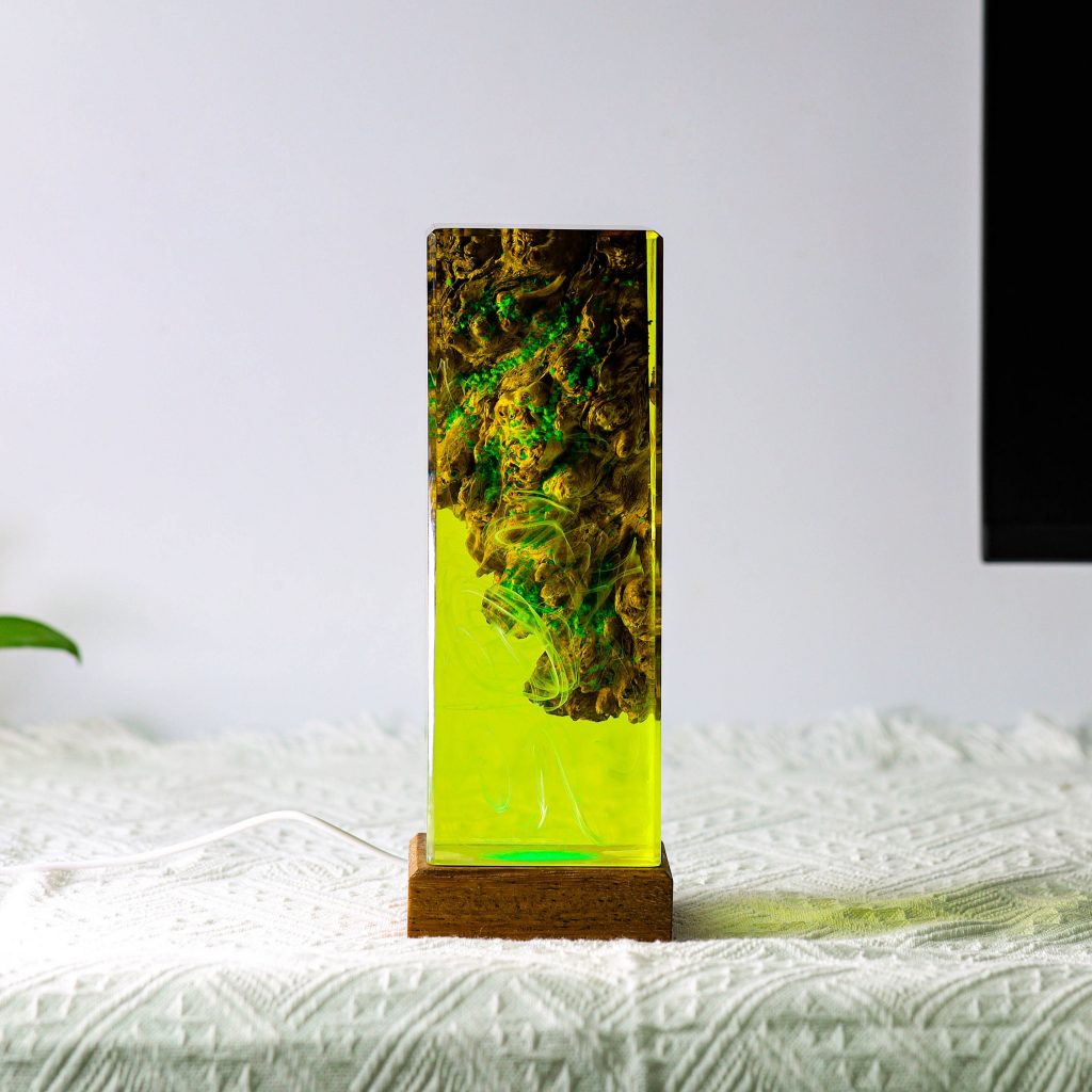 Unique Resin Night Light Lamp, Diver lamps decoration, Wooden Night Lights for decoration, Resin art lamp, Christmas gifts for him