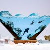2023 Whale Shark and Divers Epoxy Resin Lamp
