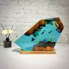 Rays and divers night lights,Epoxy Resin table lamp,Ocean Resin lamp,Home decor unique gift,handmade gifts,Gift for him