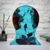 Epoxy Resin Lamp,Whale shark and divers headphone  stand,Resin art lamp,resin night light,Birthday gifts for him,Handmade gift.