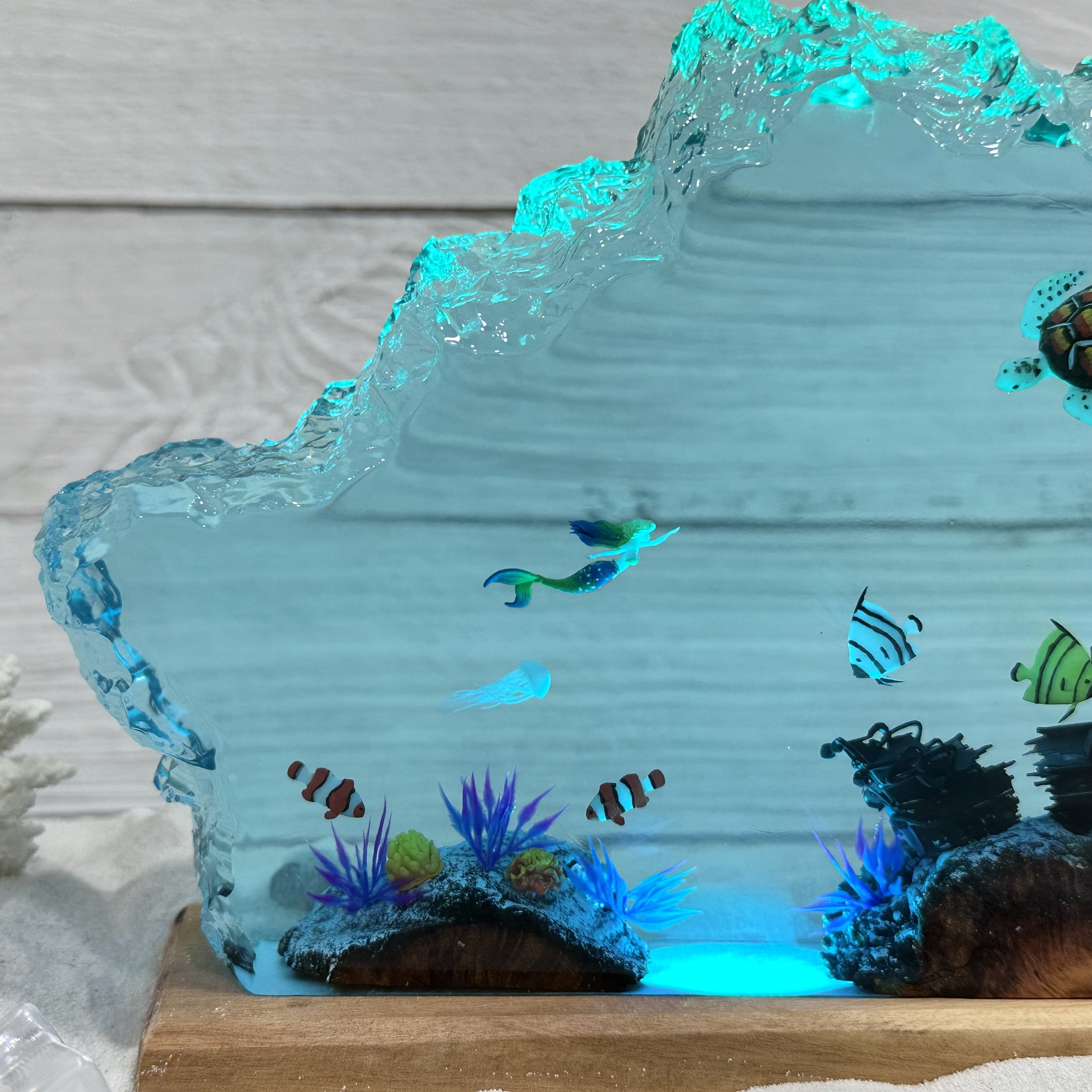 Handmade Resin Lamp Personalized,epoxy Resin,lighting Lamp,decoration for  Room,bedroom Decoration,table Lamp,resin,gift Idea,birthday Gift 